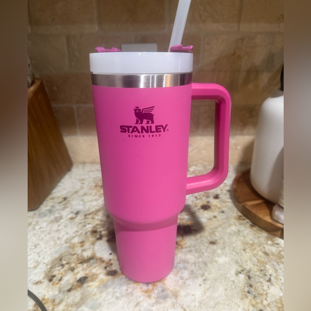 Stanley Vibrant Pink 40 oz  Travel Mug with Handle